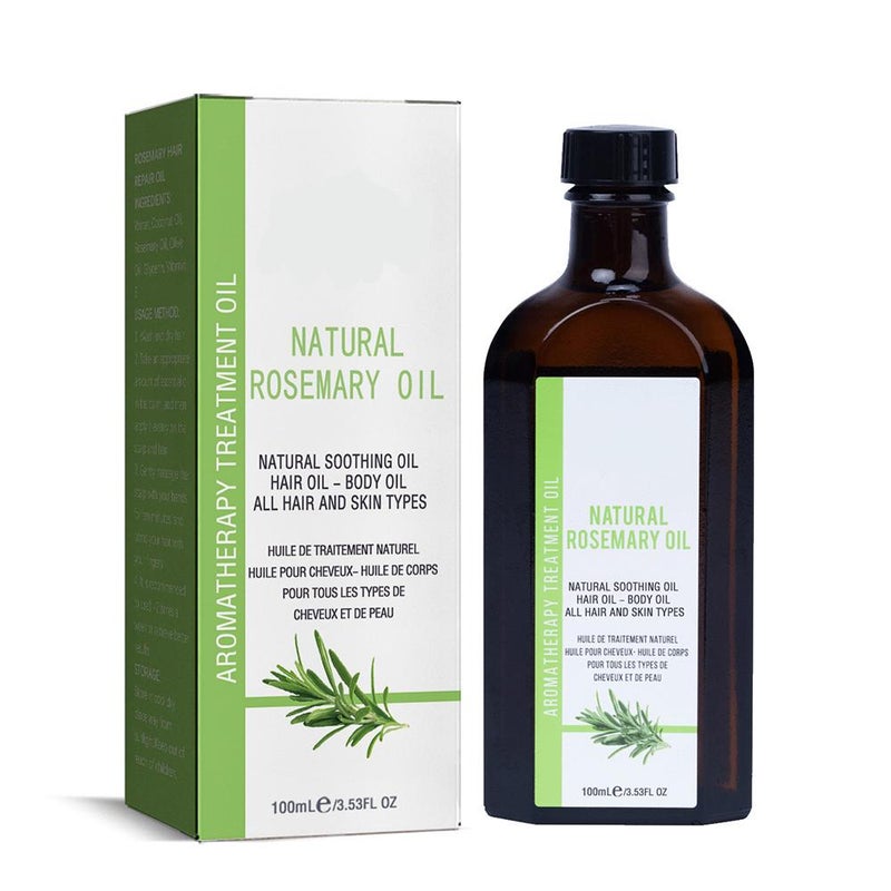 Rosemary hair oil: Anti-frizz, long-lasting smoothness, fragrant, and repairing for permed and dyed hair.